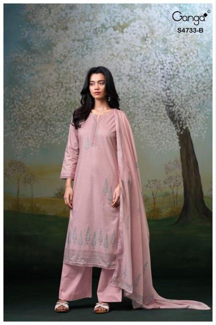 Ganga nivellea 4733 ladies dress materials wholesale hyderabad